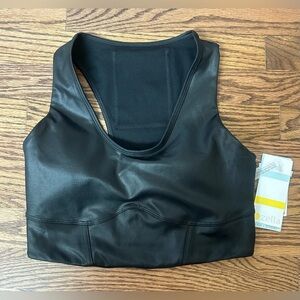 Zella Medium Support Sports Bra In Black Size Small NWT